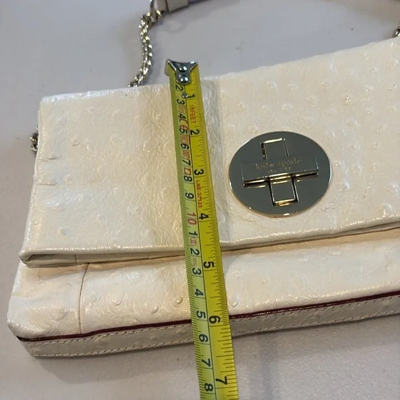 Kate Spade - Cream Handbag with gold strap and accents - Picture 11 of 16